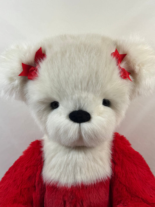 🧸 Pomme d’Amour – Ours de collection 65 cm (pièce unique adoptée)