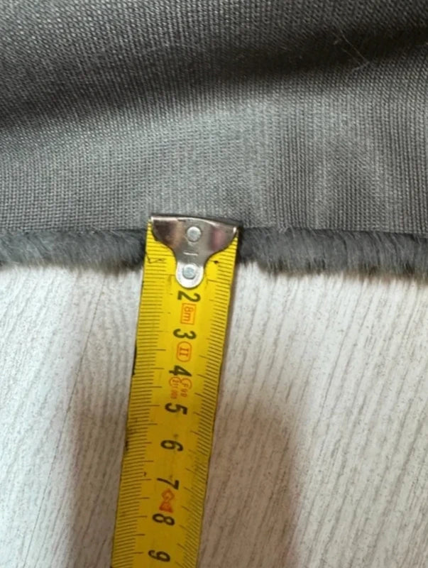 Coupon tissu fausse fourrure à poils moyens gris/marron imprimé 30cm x 80cm