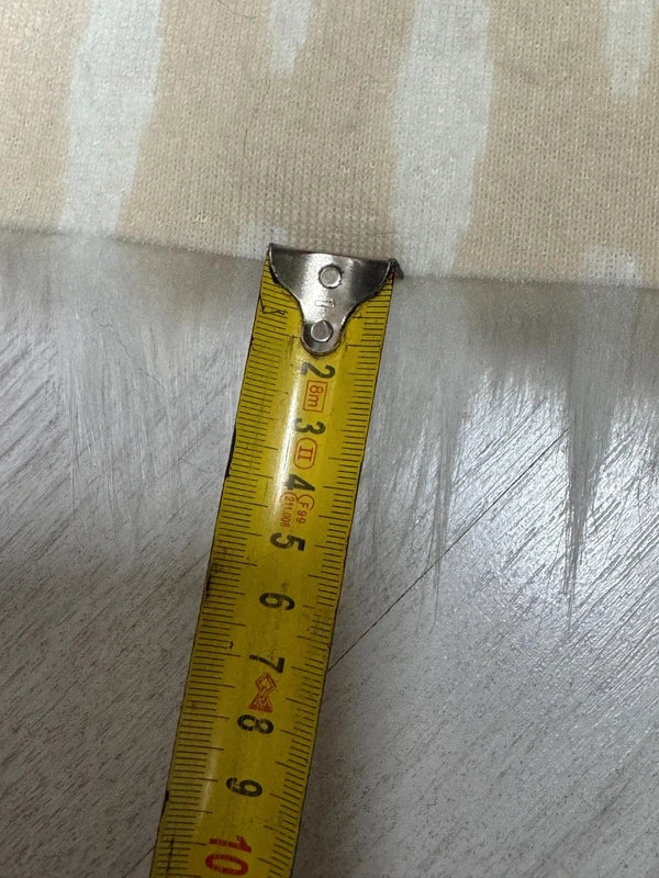 Fausse fourrure crème & blanc poils longs 4/5 cm – Coupon 21×100 cm