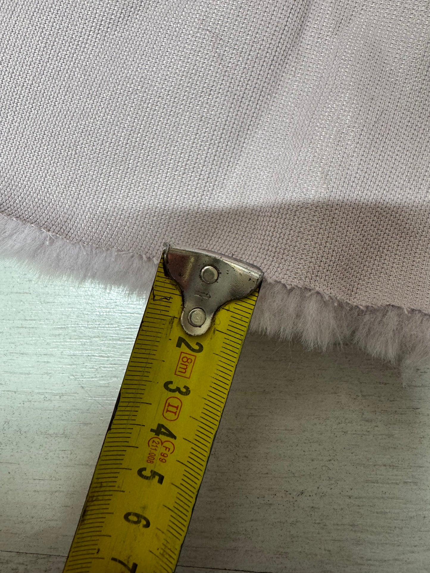 Coupon tissu fausse fourrure lila rose 30x112 cm 🧵 poils mi-longs env. 1,5 cm