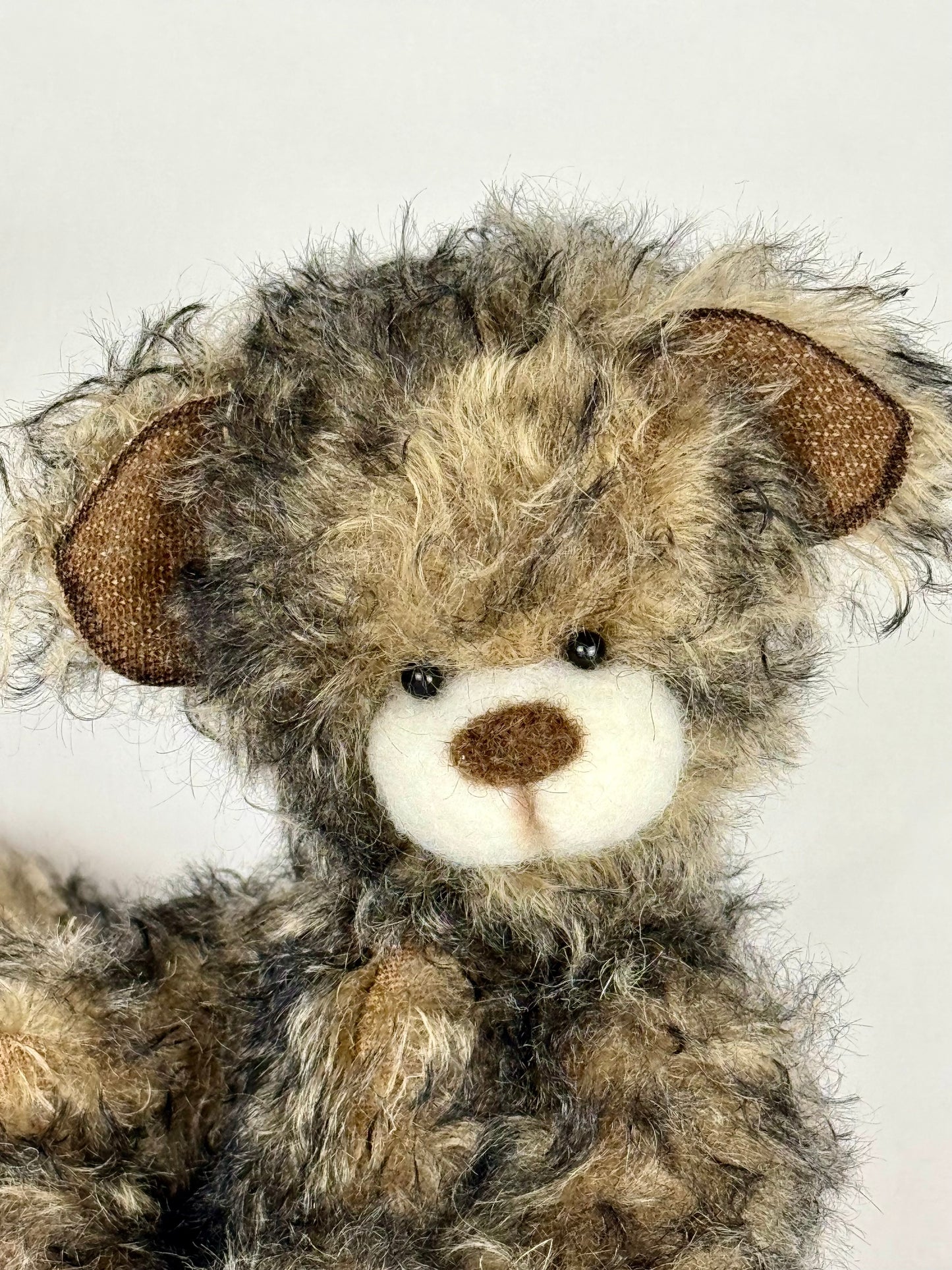 Micha chat de collection en mohair 20cm (7.8") chat artiste décoration mohair peluche sculpture textile Ooak