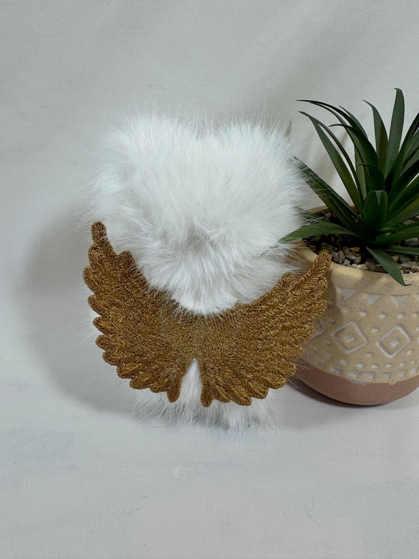 ✨ Frimousse Angel “Auréa” – 16 cm – Création artisanale articulée, pièce unique ✨