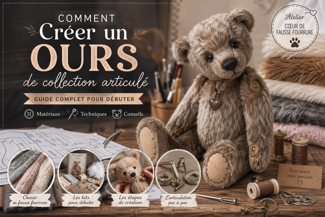 Comment créer un ours de collection articulé : guide complet pour débuter