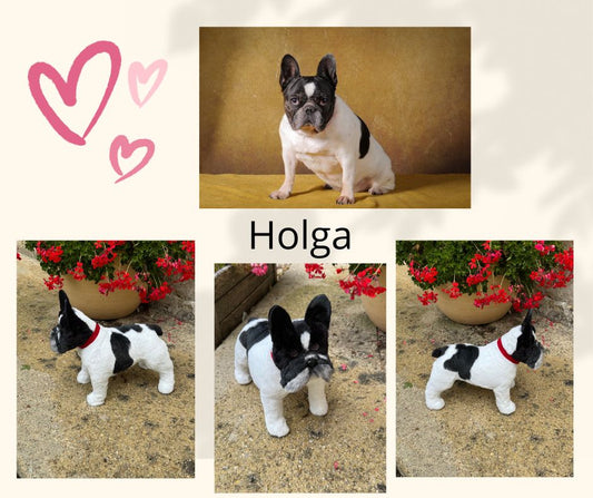 🐶 Nouveau : Un Bouledogue Français en Peluche Réalisé sur Commande ✨
