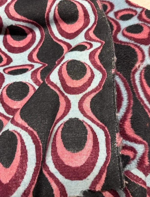 Fausse fourrure motif rétro | Coupon 30×124 cm | Poil env. 1 cm