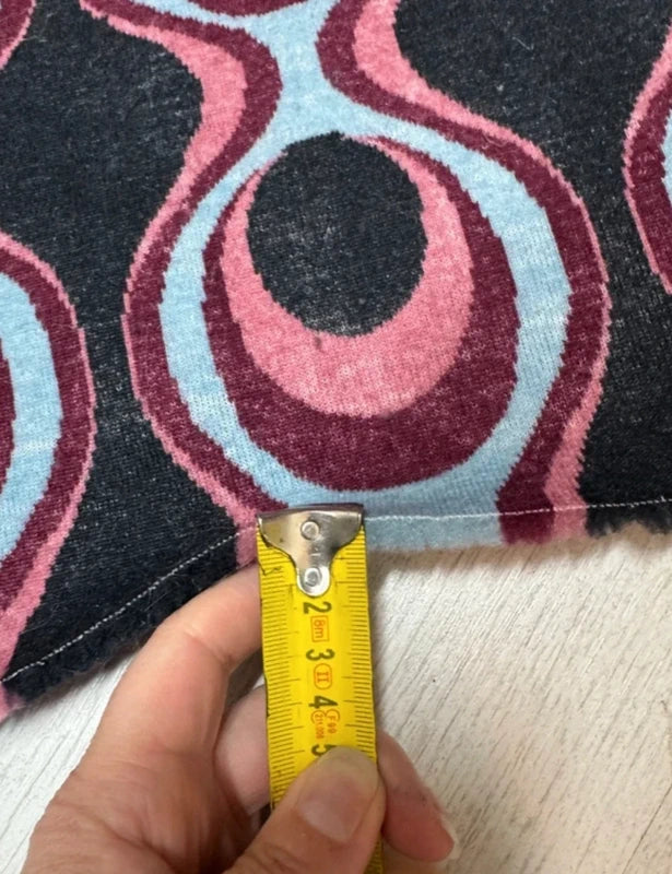 Fausse fourrure motif rétro | Coupon 30×124 cm | Poil env. 1 cm