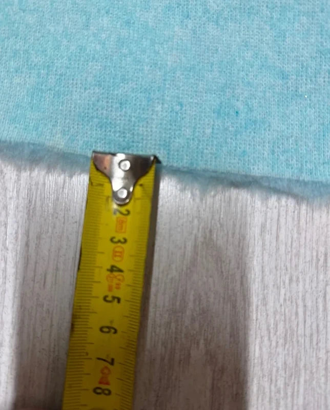 Coupon tissu fausse fourrure légère à poils courts bleu turquoise 30cmx152cm