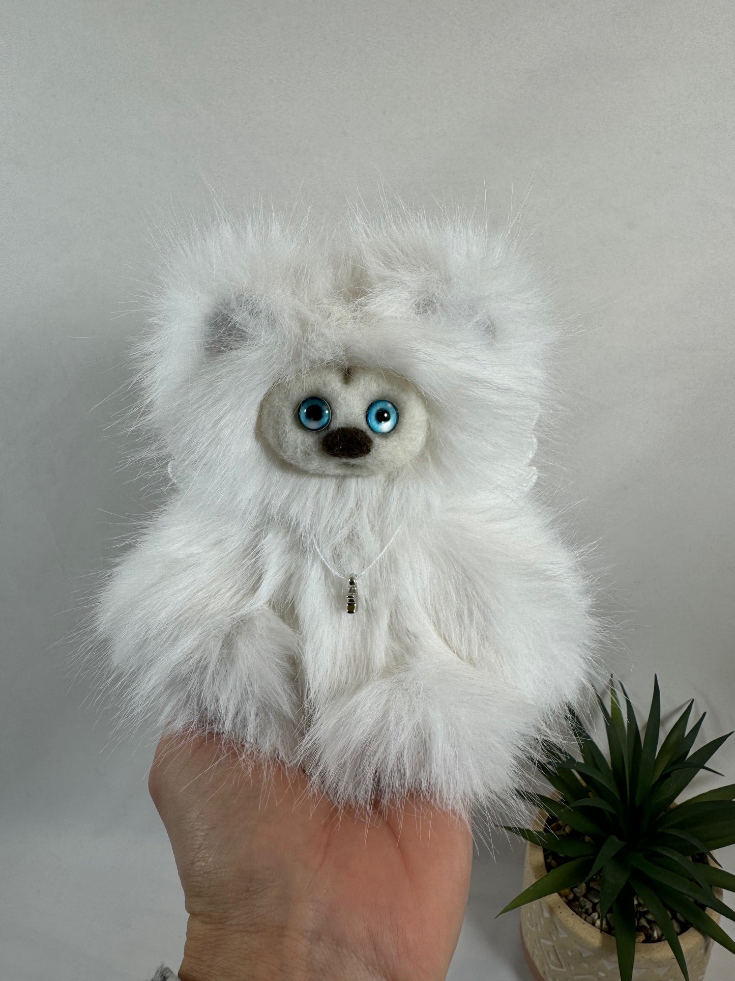 ✨ Frimousse Angel “Azalée” – 16 cm – Création artisanale articulée, pièce unique ✨