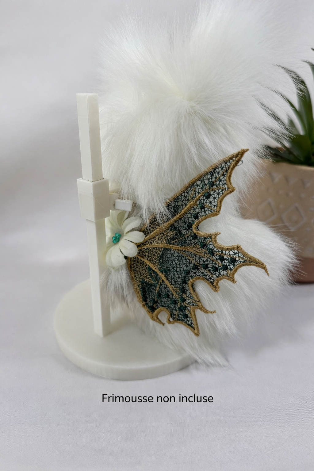 Support Frimousse – socle avec fourche réglable pour Frimousse avec ou sans ailes (frimousse non incluse)