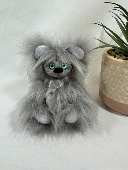 ✨ Frimousse Angel “Elior” – 16 cm – Création artisanale articulée, pièce unique ✨