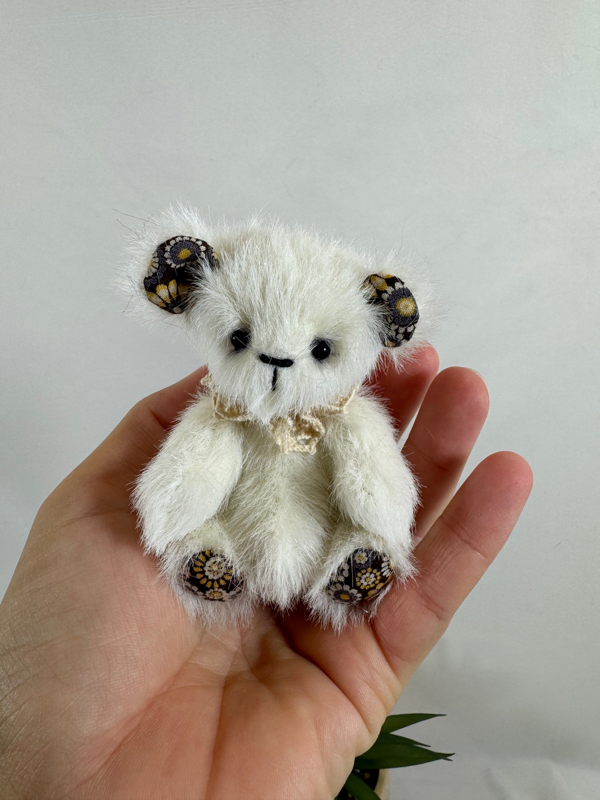Mini ours de collection Rosita et Blanco pièces uniques artisanales 9 cm