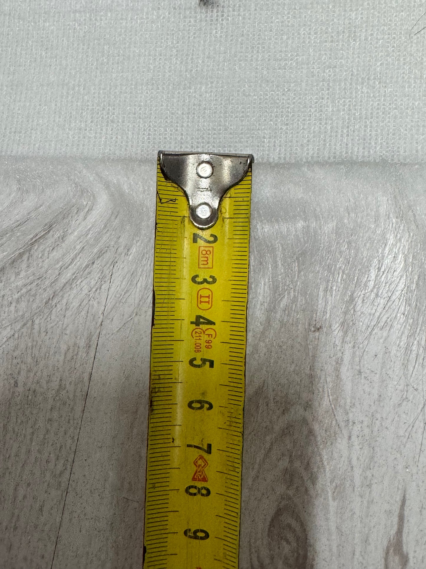 Coupon fausse fourrure blanche 30x82 cm – poils 3,5 cm – tissu couture