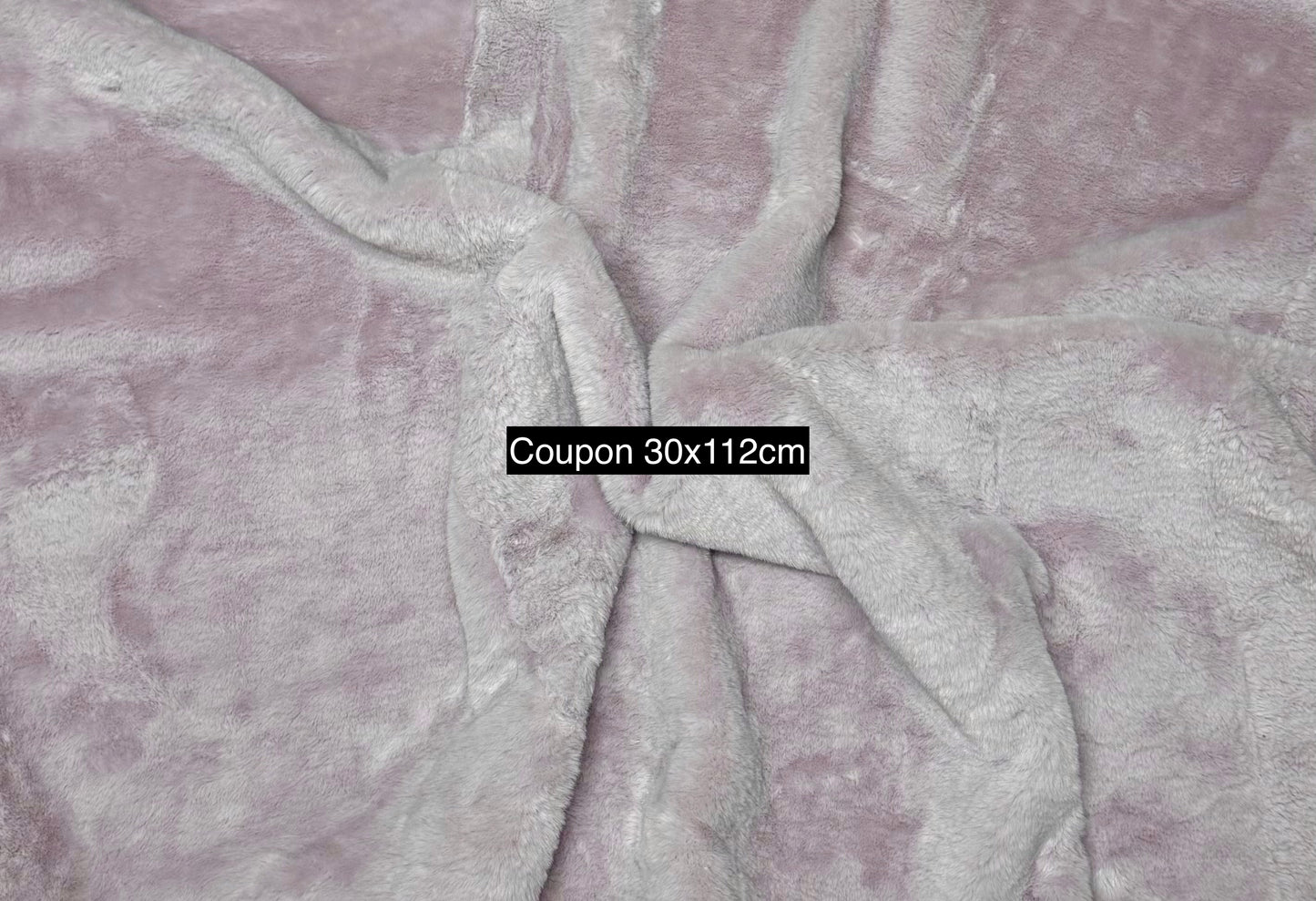 Coupon tissu fausse fourrure lila rose 30x112 cm 🧵 poils mi-longs env. 1,5 cm