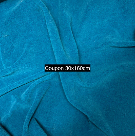 Coupon tissu polaire bleu doux 30x160 cm 🧵
