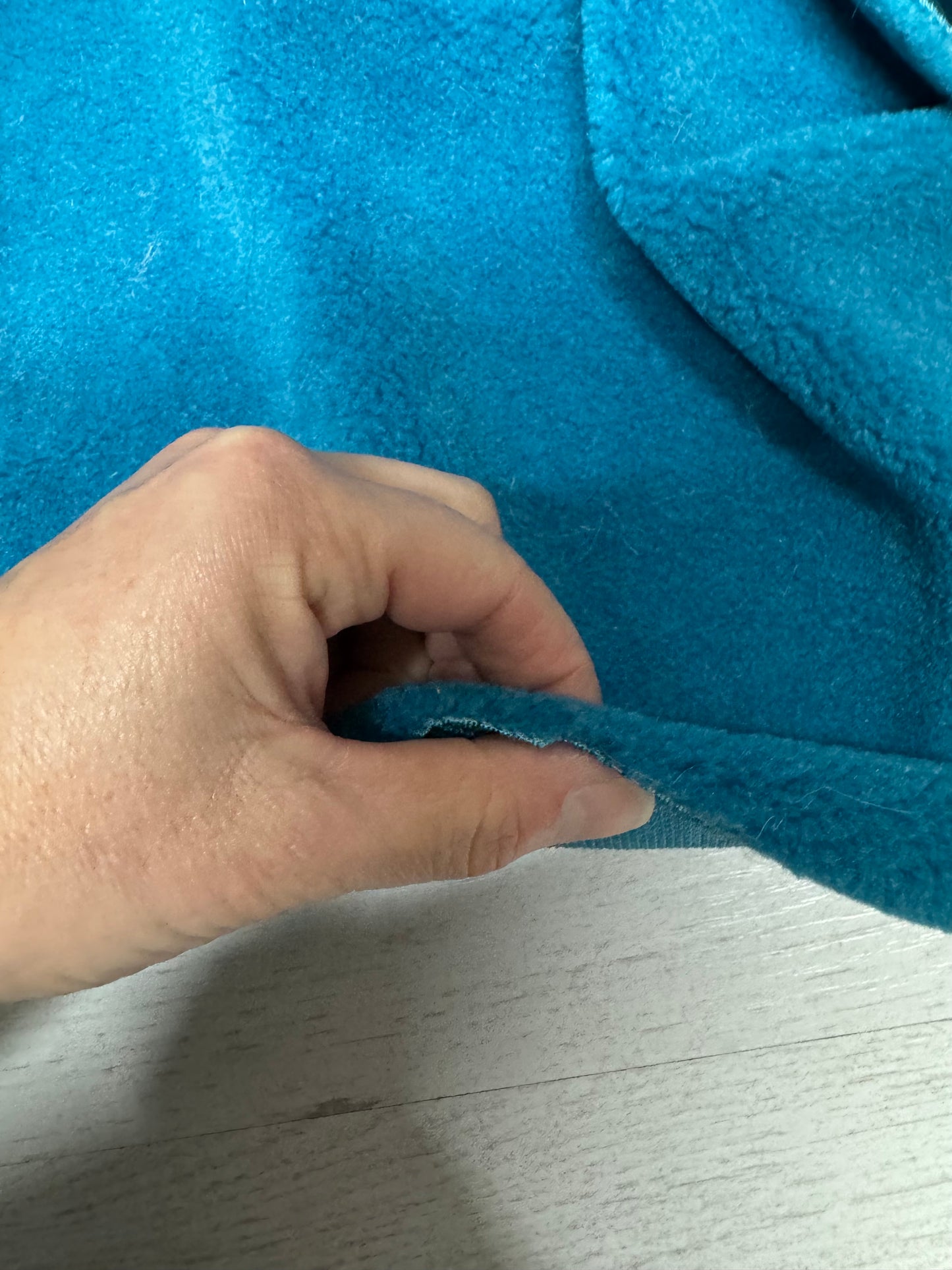Coupon tissu polaire bleu doux 30x160 cm 🧵