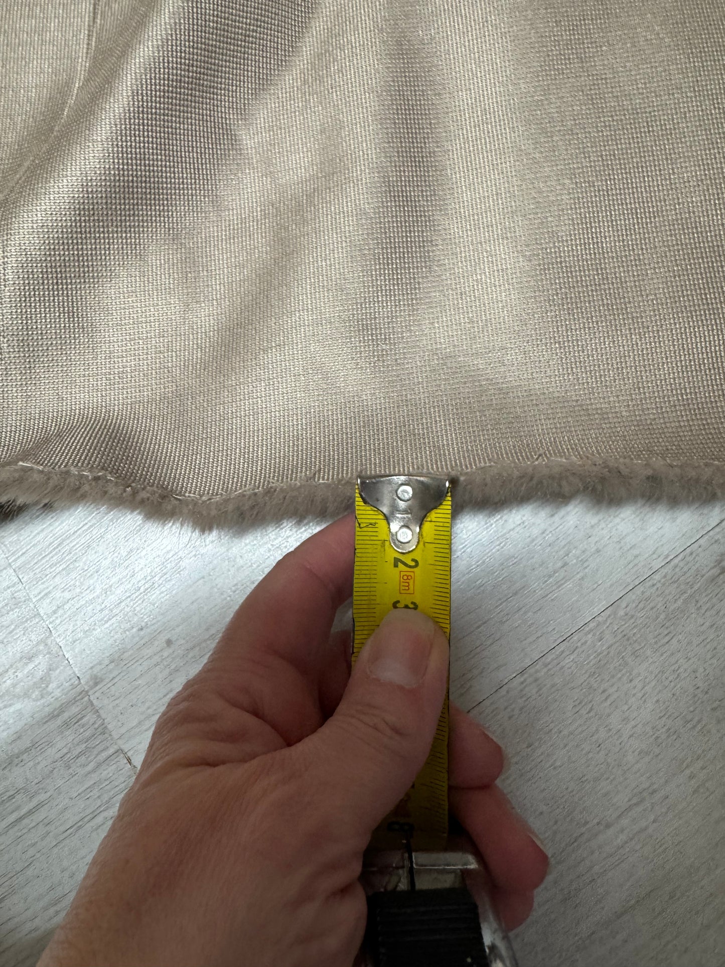 Coupon fausse fourrure marron taupe 30x175 cm – poils courts 1 cm – ultra doux