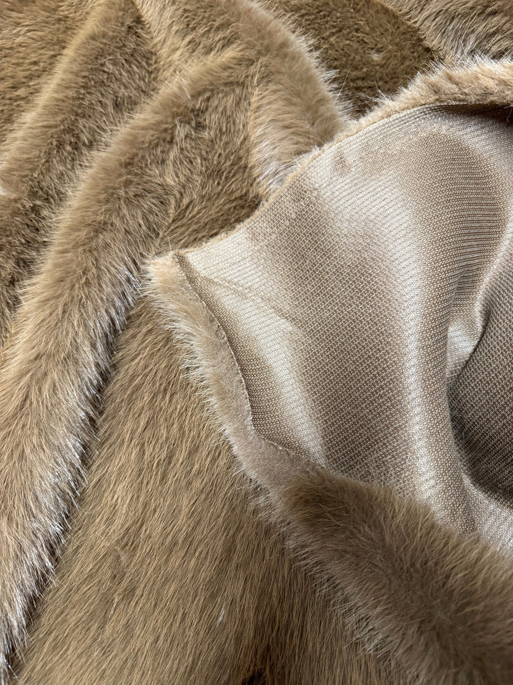 fausse fourrure marron douce création peluche