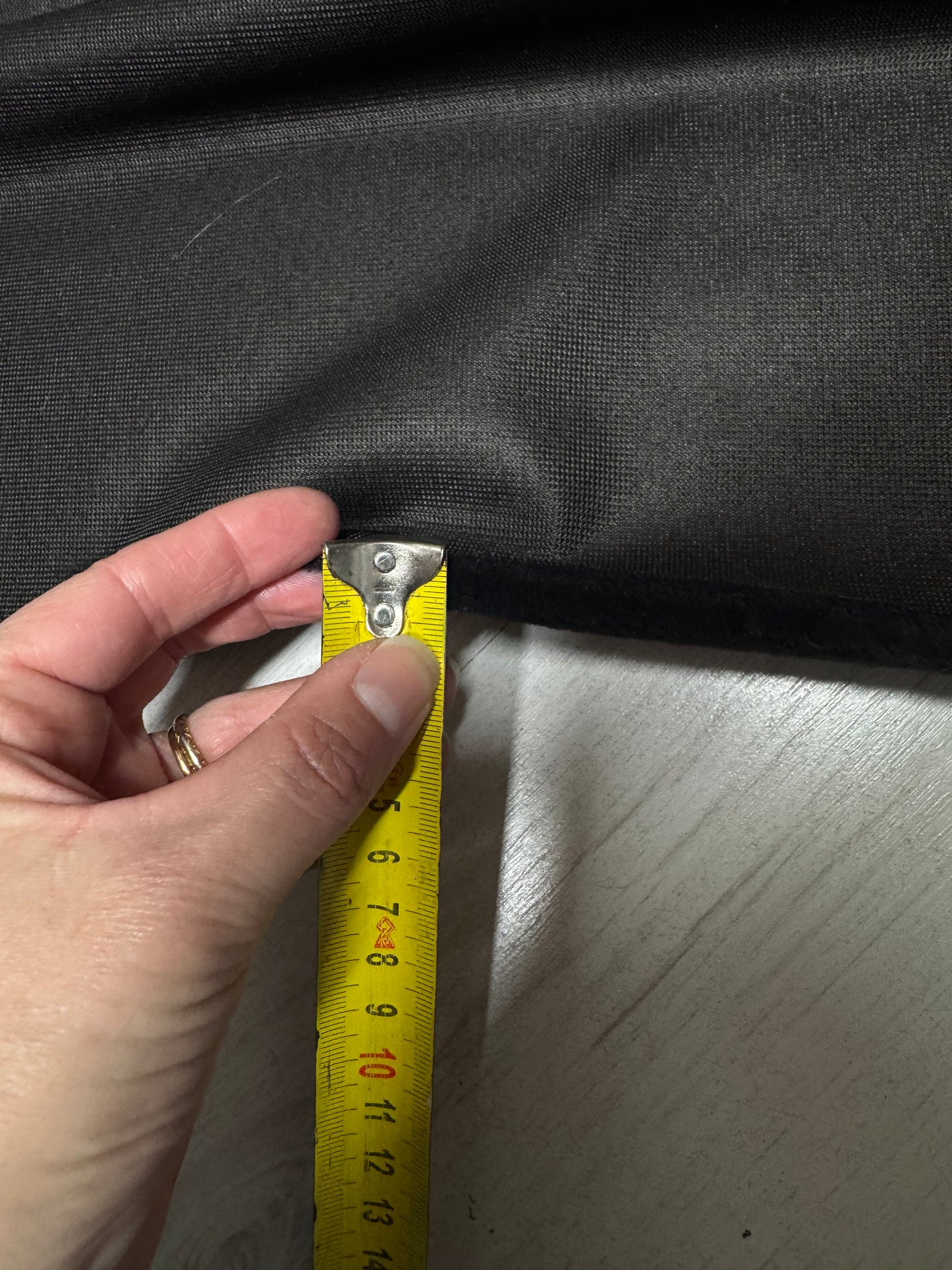 Faux fur charcoal grey 1 cm – 30x160 cm piece