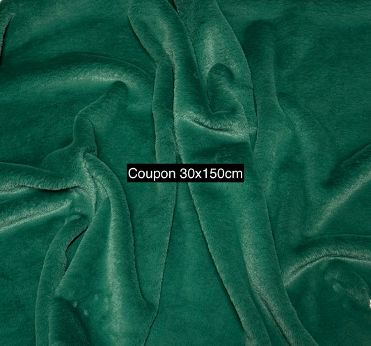 Fausse fourrure vert sapin 0,5 cm – coupon 30x150 cm