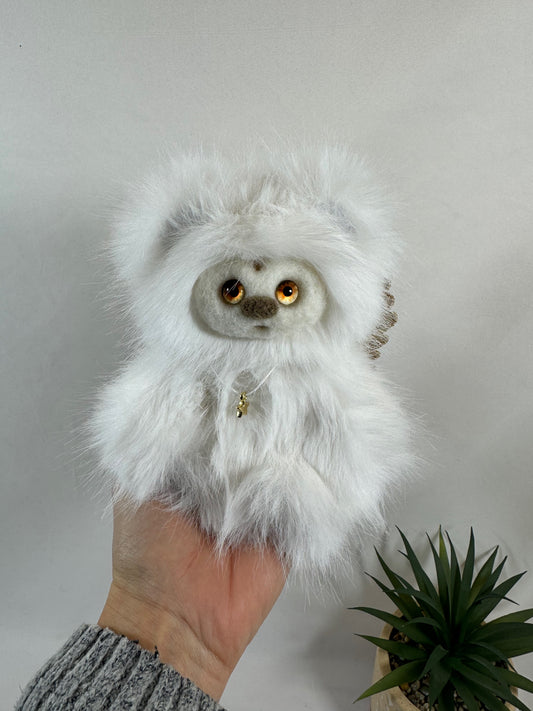 ✨ Frimousse Angel “Auréa” – 16 cm – Création artisanale articulée, pièce unique ✨