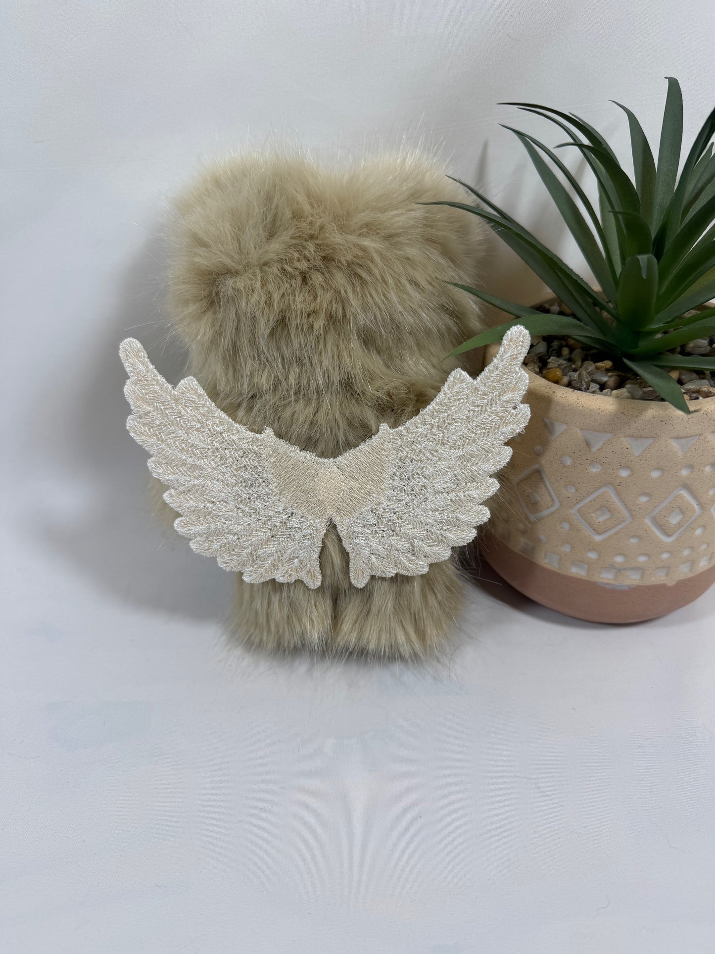 ✨ Frimousse Angel “Loumi” – 16 cm – Création artisanale articulée, pièce unique ✨