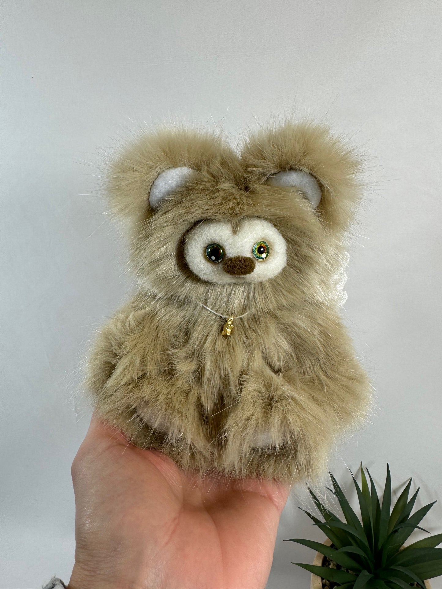 ✨ Frimousse Angel “Loumi” – 16 cm – Création artisanale articulée, pièce unique ✨