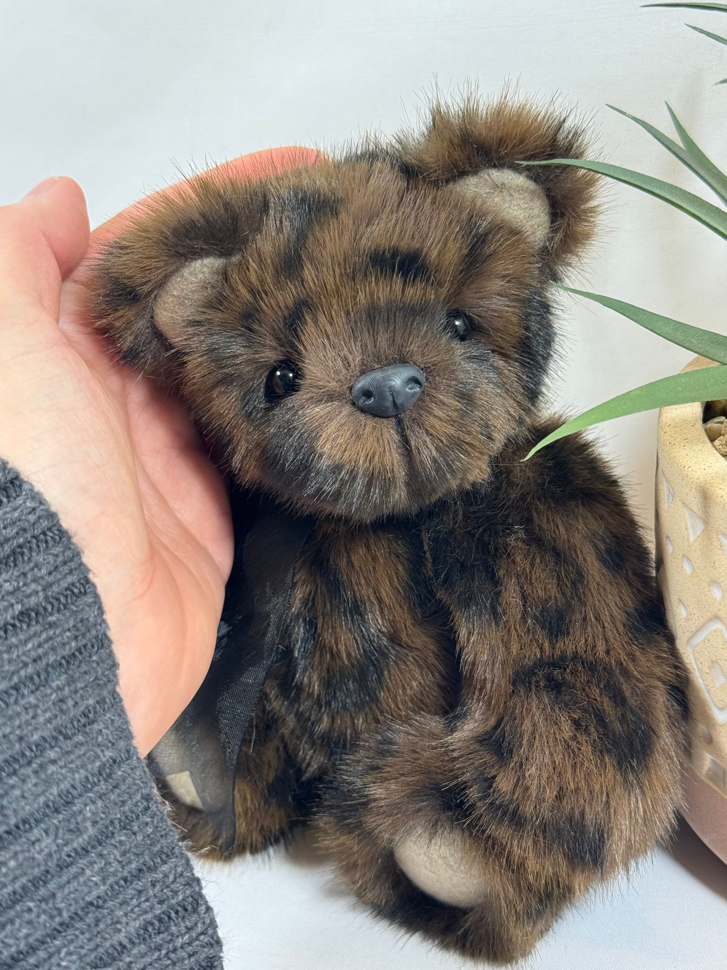 Ours de collection fait main Elros, peluche de collection avec certificat